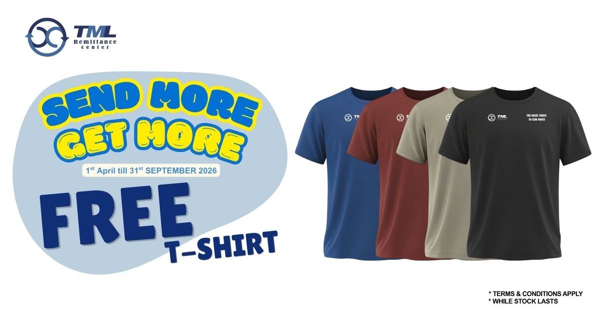 Remit & Win a FREE T-Shirt